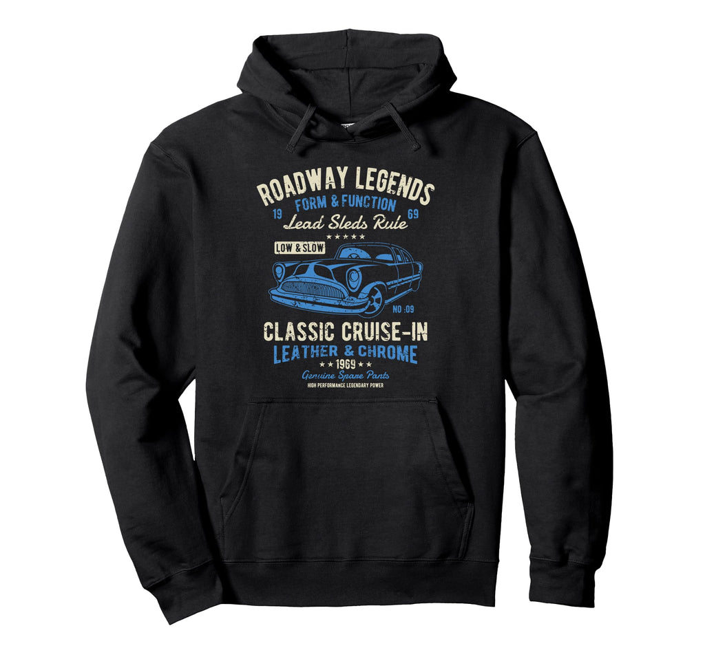 Automotive Nostalgia Car Cruise Hoodie - Unique Graphic for Adults - T-Shirt, Sweatshirt, Hoodie