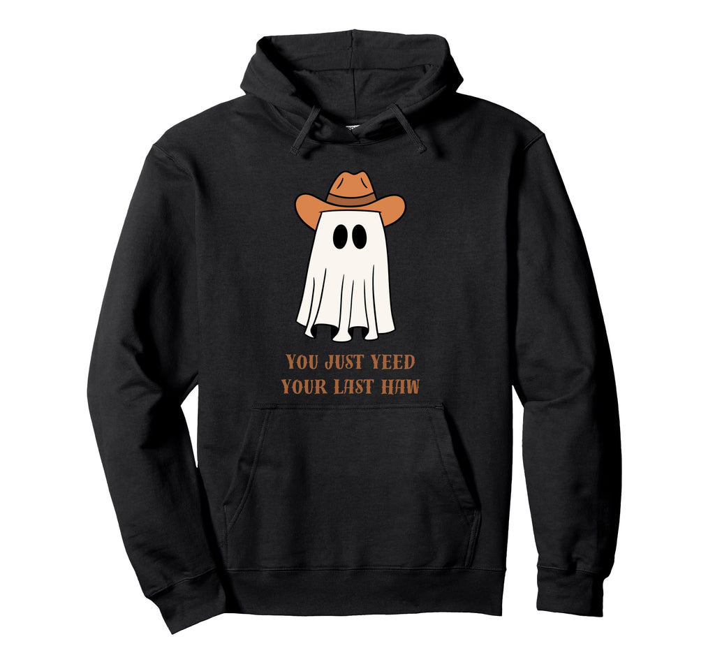 Cowboy Ghost Halloween Western Hoodie - Streetwear Style for Adults - T-Shirt, Sweatshirt, Hoodie