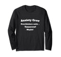 Anxiety Crew Overthinkers Unite T-Shirt - Casual Everyday Wear for Adults - T-Shirt, Sweatshirt, Hoodie