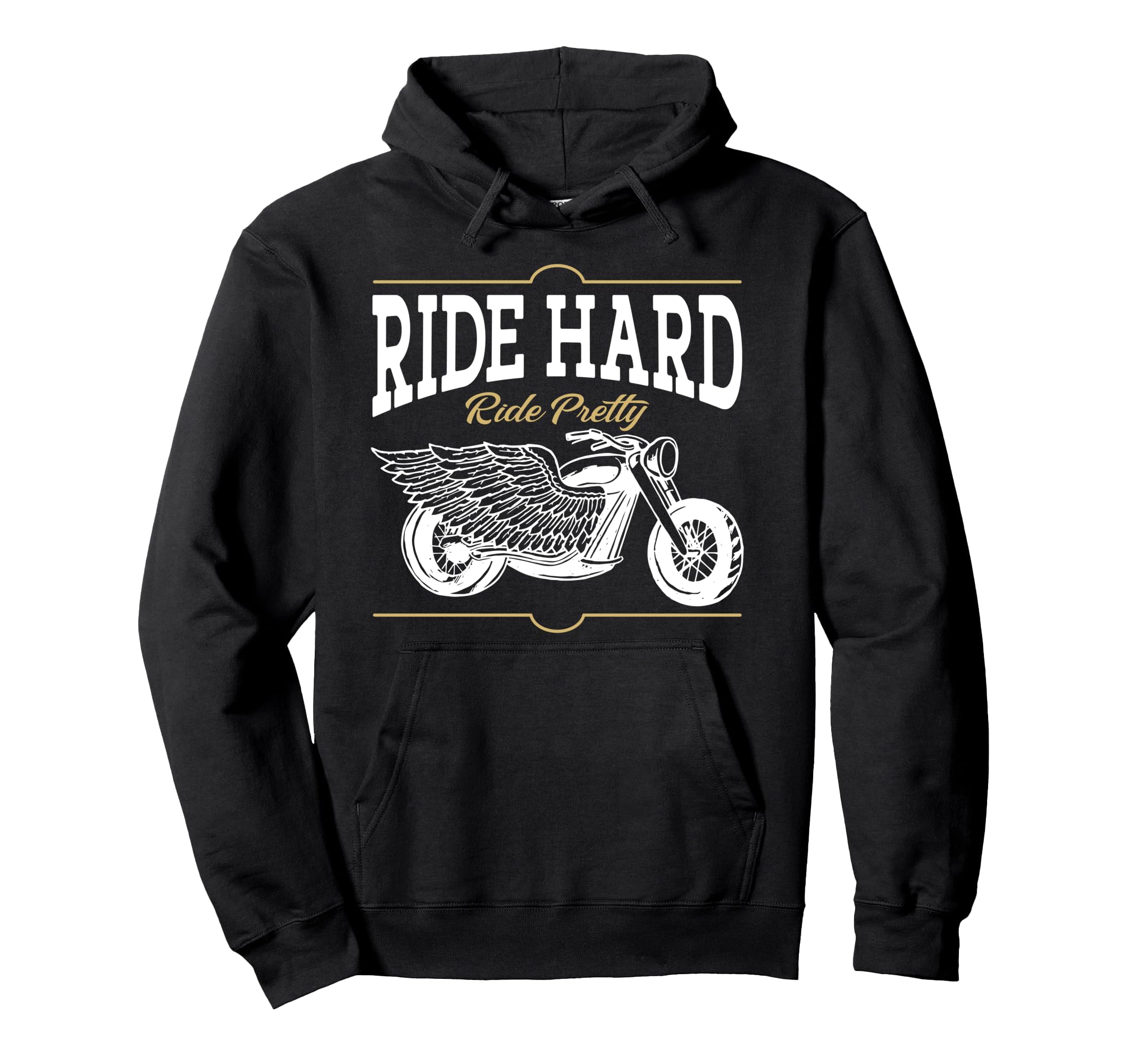 Motorcycle Biker Girlfriend Wife Ride Hoodie - Custom Art Print Men Women - T-Shirt, Sweatshirt, Hoodie