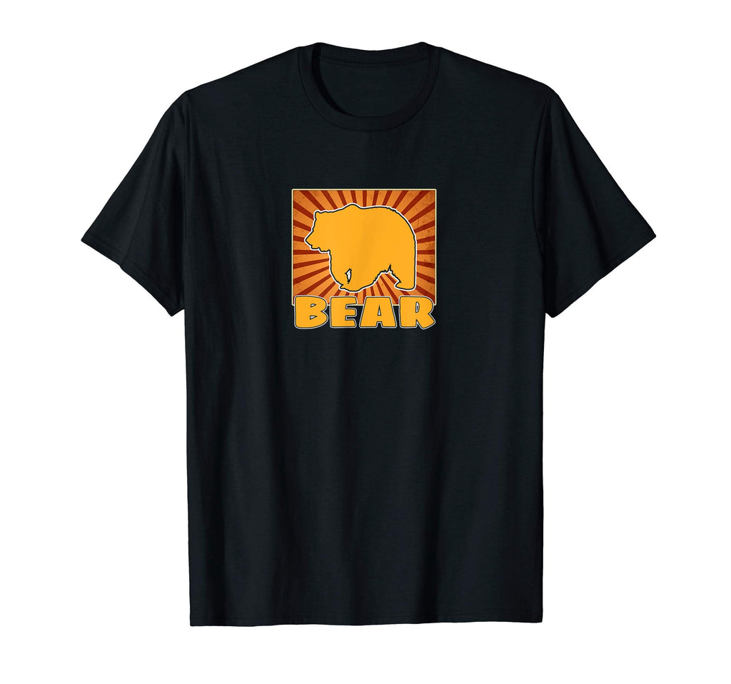 Bear Sunset 70S Animal Lover Forest T-Shirt - Custom Art Print for Adults - T-Shirt, Sweatshirt, Hoodie