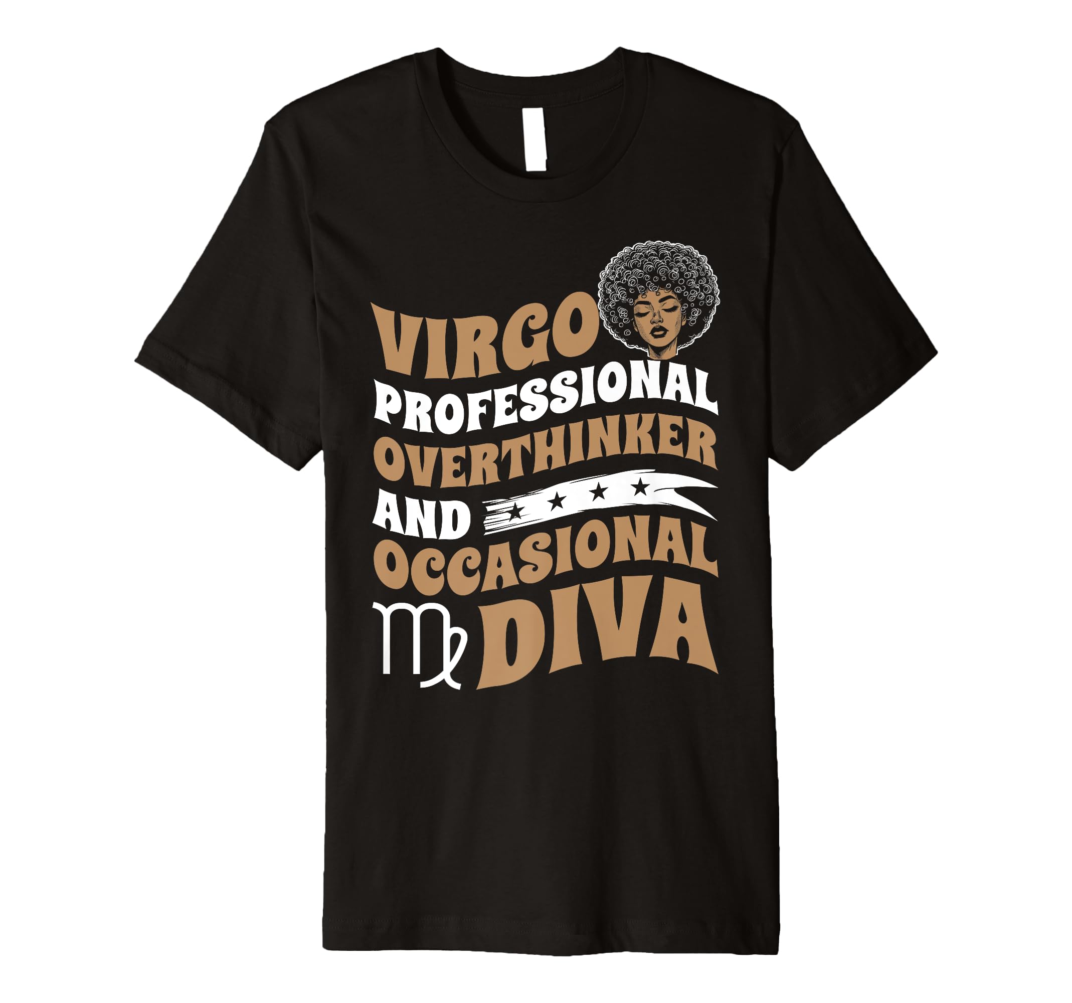 Virgo Professional Overthinker T-Shirt - Fun Novelty Design Men Women - T-Shirt, Sweatshirt, Hoodie