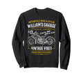 Williams Garage Motorcycle Name Sweatshirt - Trendy Graphic for Adults - T-Shirt, Sweatshirt, Hoodie