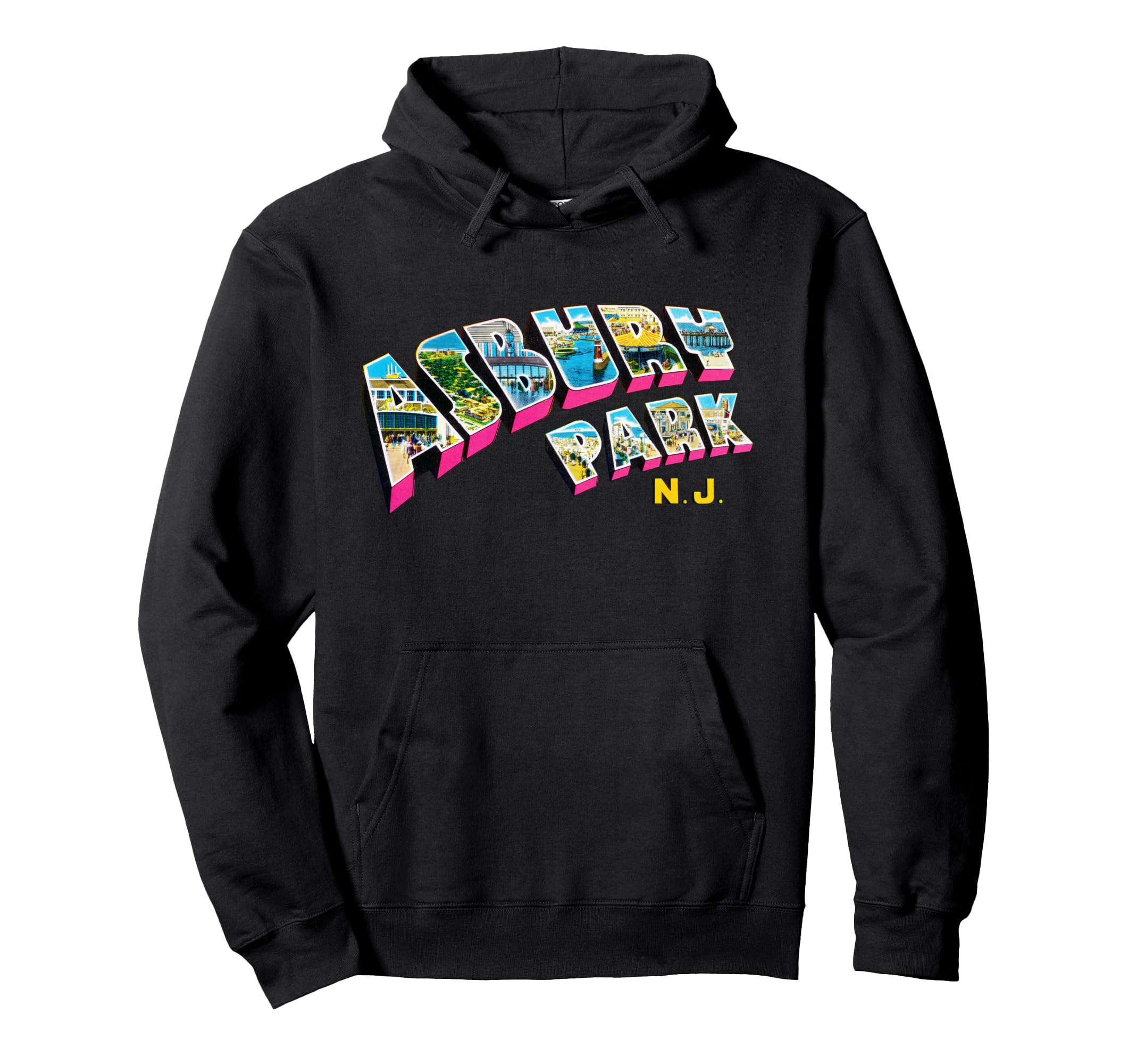 Asbury Park New Jersey Nj Hoodie - Custom Art Print for Adults - T-Shirt, Sweatshirt, Hoodie