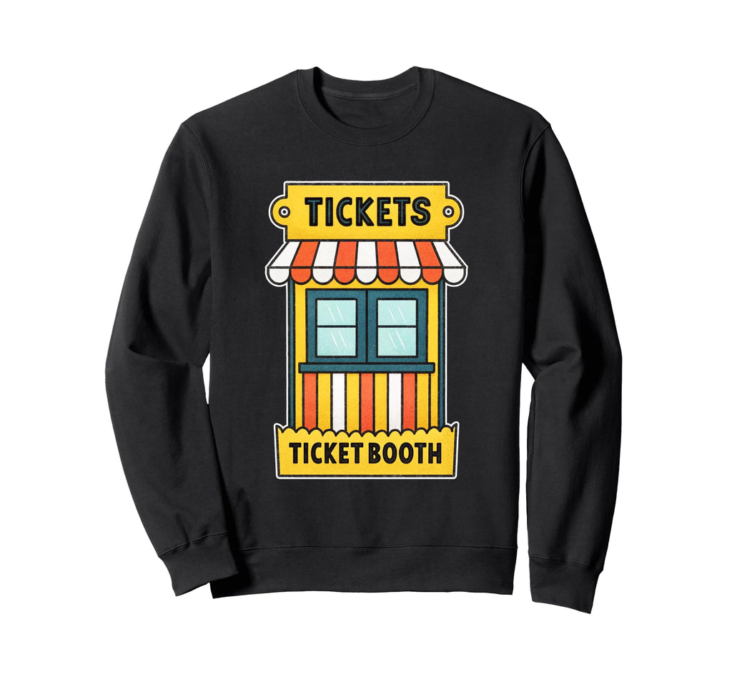 Ticket Booth Illustration Sweatshirt - Streetwear Style Unisex - T-Shirt, Sweatshirt, Hoodie