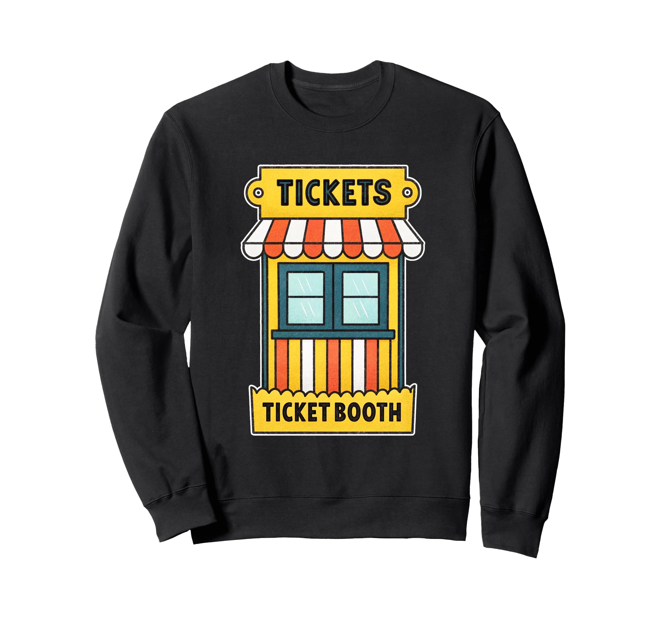 Ticket Booth Illustration Sweatshirt - Streetwear Style Unisex - T-Shirt, Sweatshirt, Hoodie