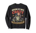 Motorcycle Biker Wife Husband Sweatshirt - Fun Novelty Design Men Women - T-Shirt, Sweatshirt, Hoodie