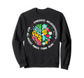 Embrace Neurodiversity Brain Sweatshirt - Streetwear Style for Adults - T-Shirt, Sweatshirt, Hoodie