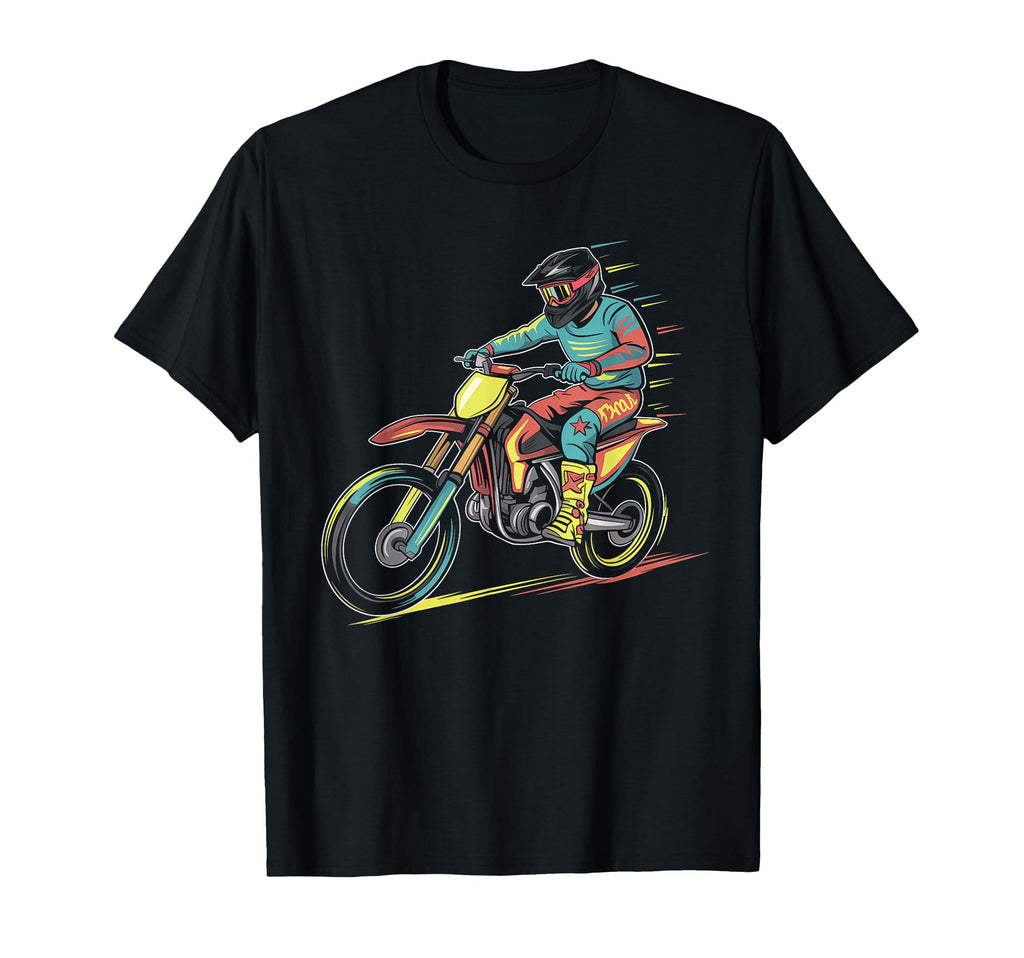 Dirt Bike Rider Motorcycle Motocross T-Shirt - Custom Art Print for Adults - T-Shirt, Sweatshirt, Hoodie
