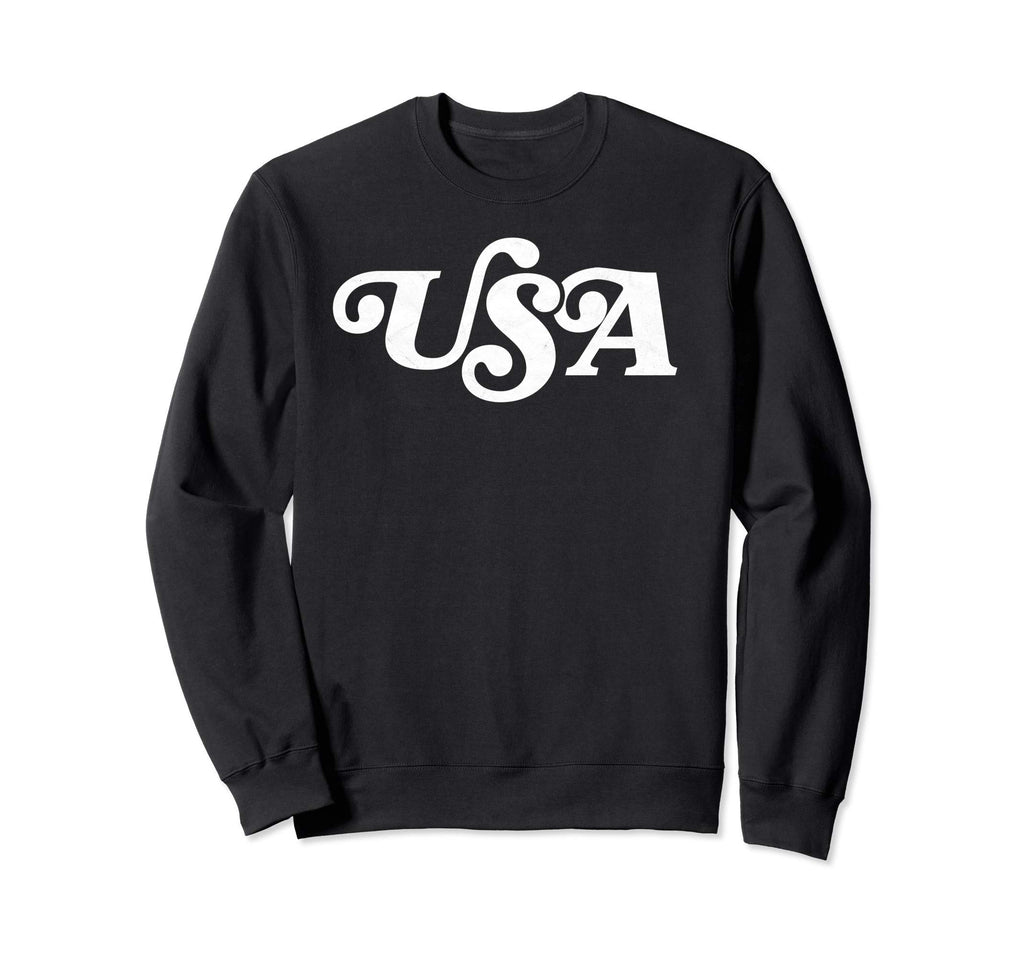 Usa Typography Patriotic 4Th July Sweatshirt - Trendy Graphic Men Women - T-Shirt, Sweatshirt, Hoodie