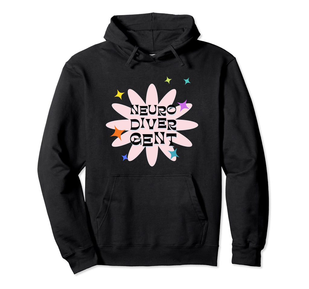 Neurodivergent Asd Adhd Add Autism Pride Hoodie - Unique Graphic Men Women - T-Shirt, Sweatshirt, Hoodie