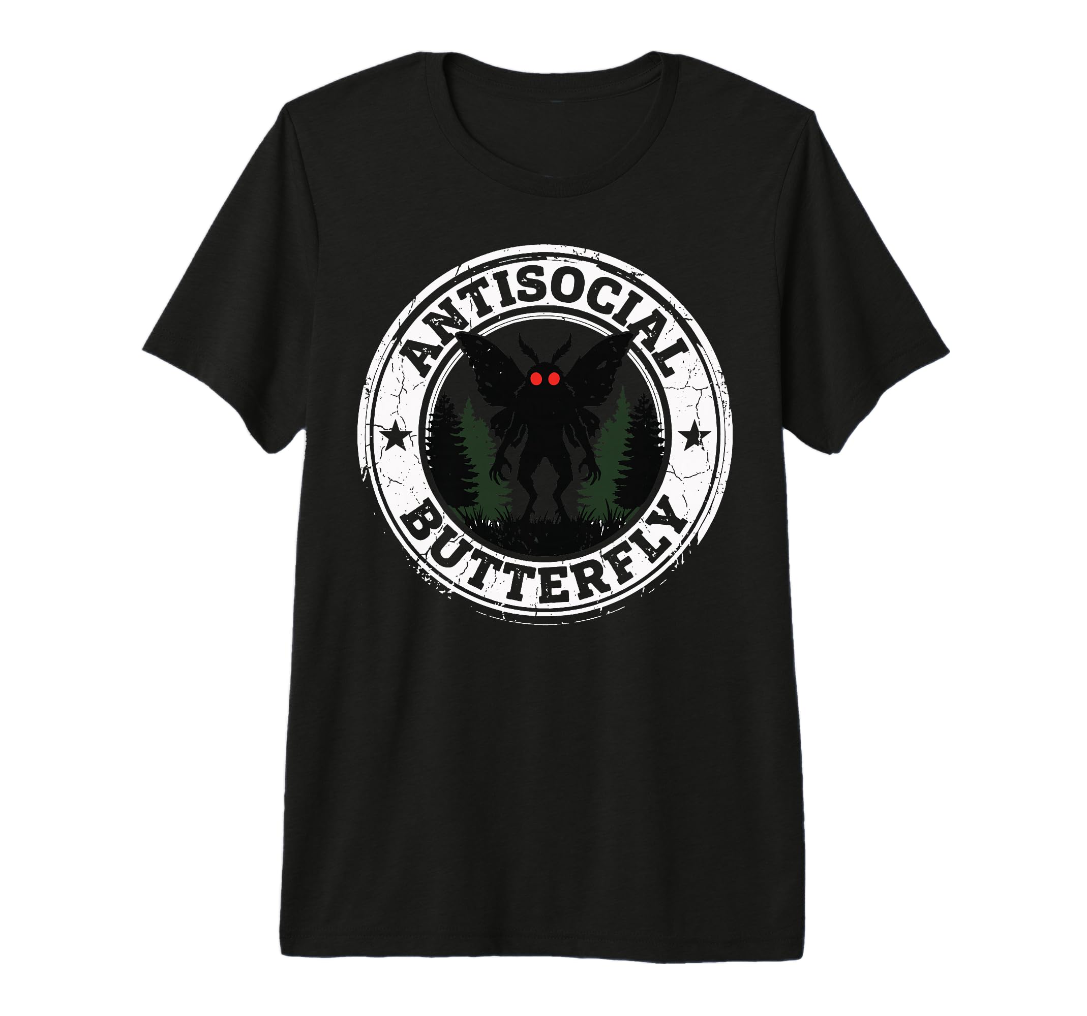 Antisocial Butterfly Tri Blend T-Shirt - Aesthetic Graphic Men Women - T-Shirt, Sweatshirt, Hoodie