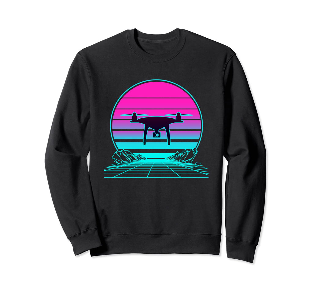 Sunset Drone Sweatshirt - Graphic Print Men Women - T-Shirt, Sweatshirt, Hoodie