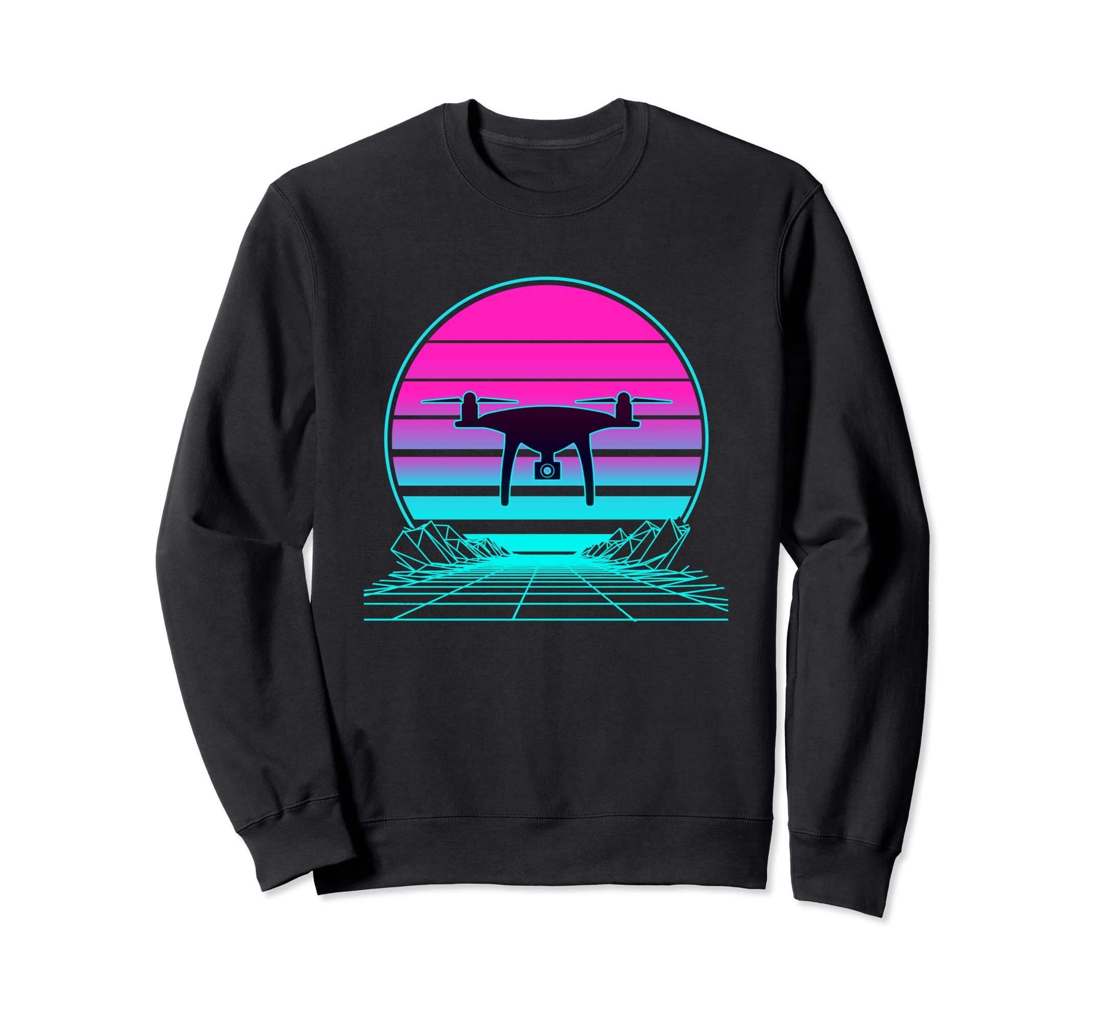 Sunset Drone Sweatshirt - Graphic Print Men Women - T-Shirt, Sweatshirt, Hoodie
