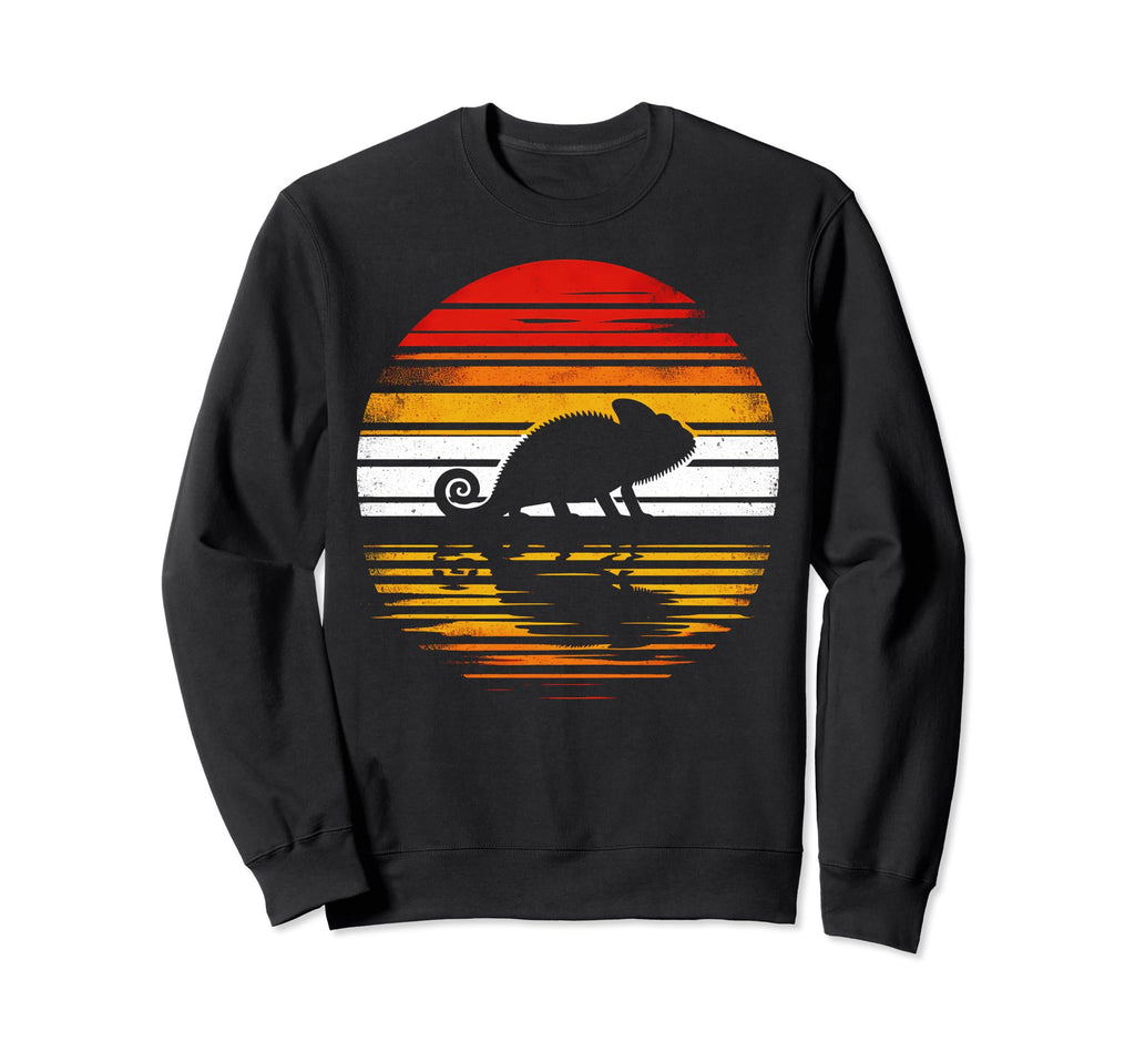 Chameleon Sunset Safari 70S Sweatshirt - Custom Art Print Unisex - T-Shirt, Sweatshirt, Hoodie