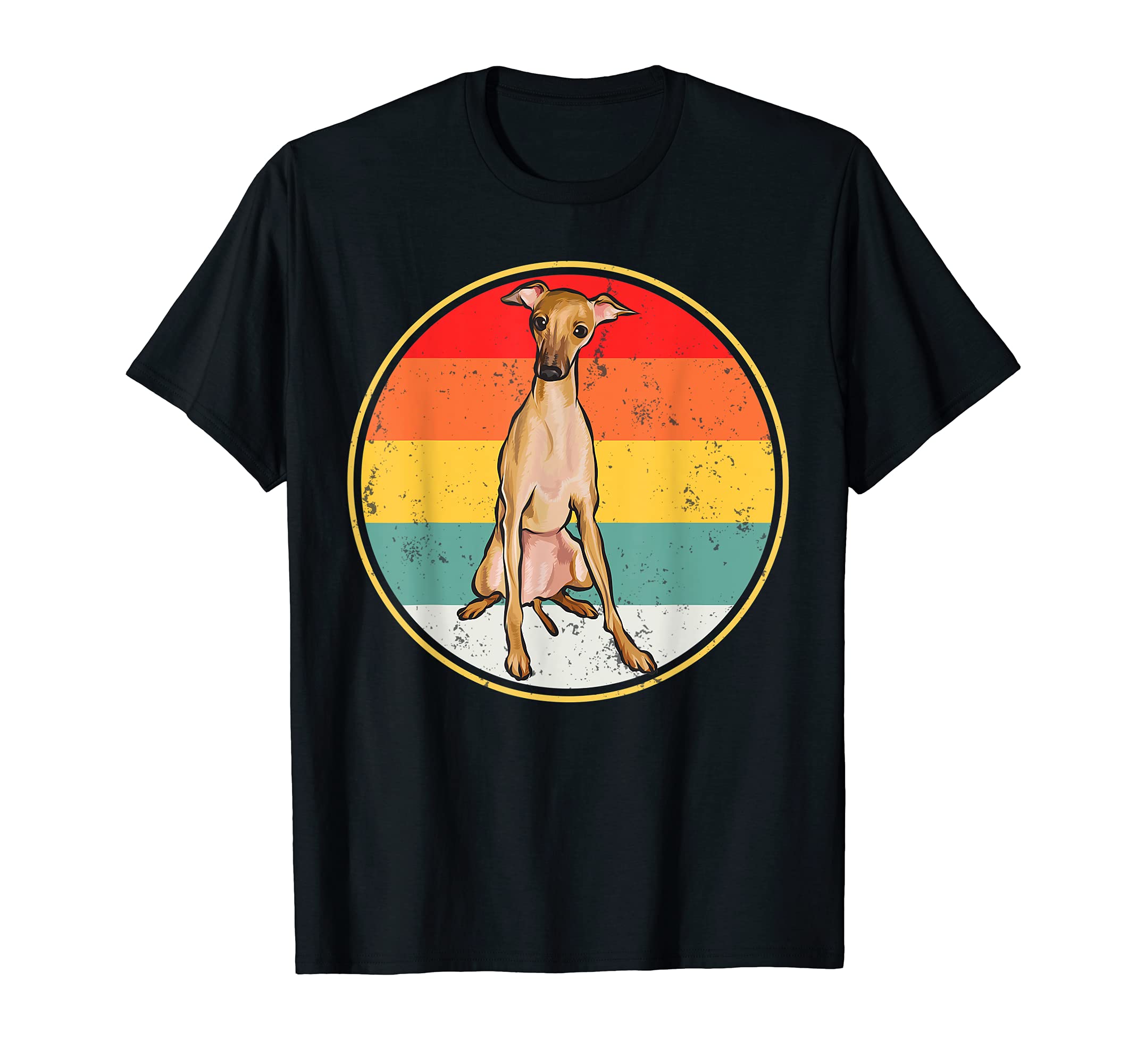 Sunset Italian Greyhound Dog T-Shirt - Minimalist Print Unisex - T-Shirt, Sweatshirt, Hoodie
