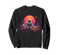 Synthwave Astronaut Cyberpunk 80S Sweatshirt - Minimalist Print Men Women - T-Shirt, Sweatshirt, Hoodie