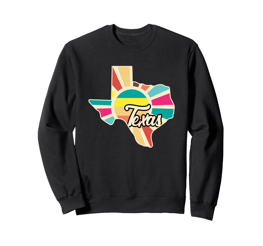 Texas Pride Texas Colorful Sweatshirt - Casual Everyday Wear Men Women - T-Shirt, Sweatshirt, Hoodie