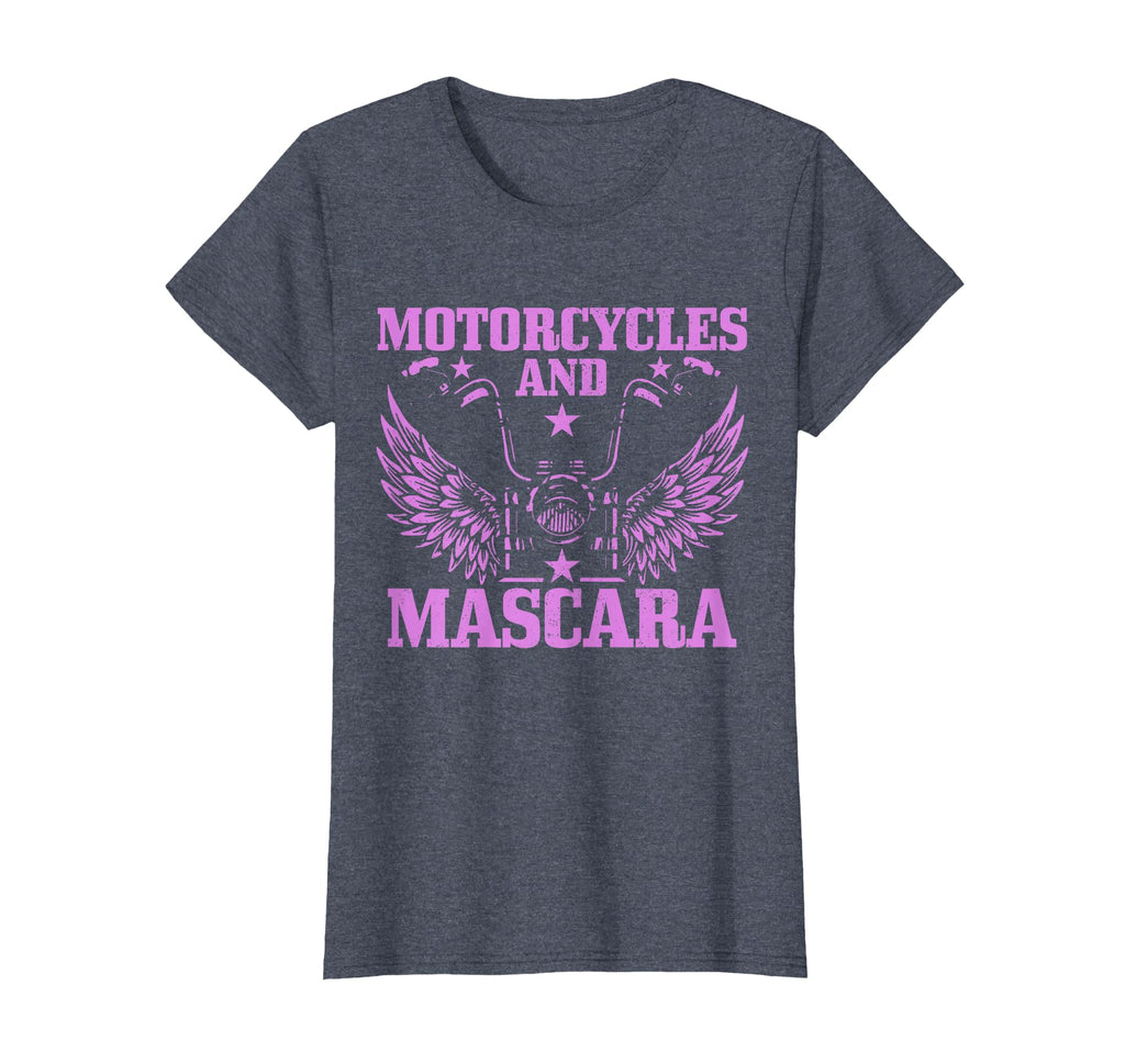 Motorcycles And Mascara Biker Funny T-Shirt - Trendy Graphic Men Women - T-Shirt, Sweatshirt, Hoodie