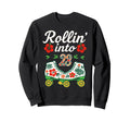 Roller Skate Floral Rollin Into 23 Sweatshirt - Minimalist Print Men Women - T-Shirt, Sweatshirt, Hoodie