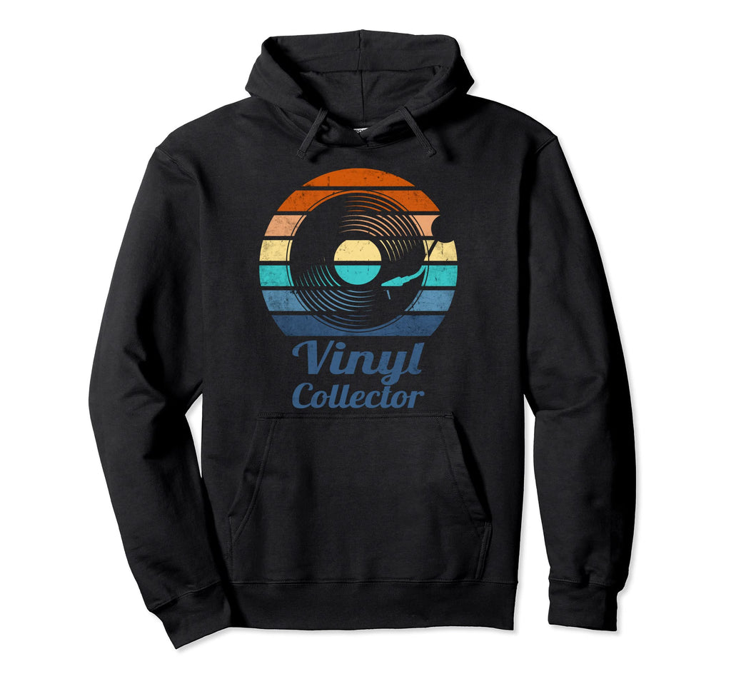Vinyl Collector Record Oldschool Hoodie - Casual Everyday Wear Men Women - T-Shirt, Sweatshirt, Hoodie