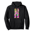 Floral Letter N Vibrant Alphabet Hoodie - Custom Art Print Men Women - T-Shirt, Sweatshirt, Hoodie