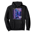 Saitama City 80S Synthwave Skyline Hoodie - Minimalist Print Men Women - T-Shirt, Sweatshirt, Hoodie