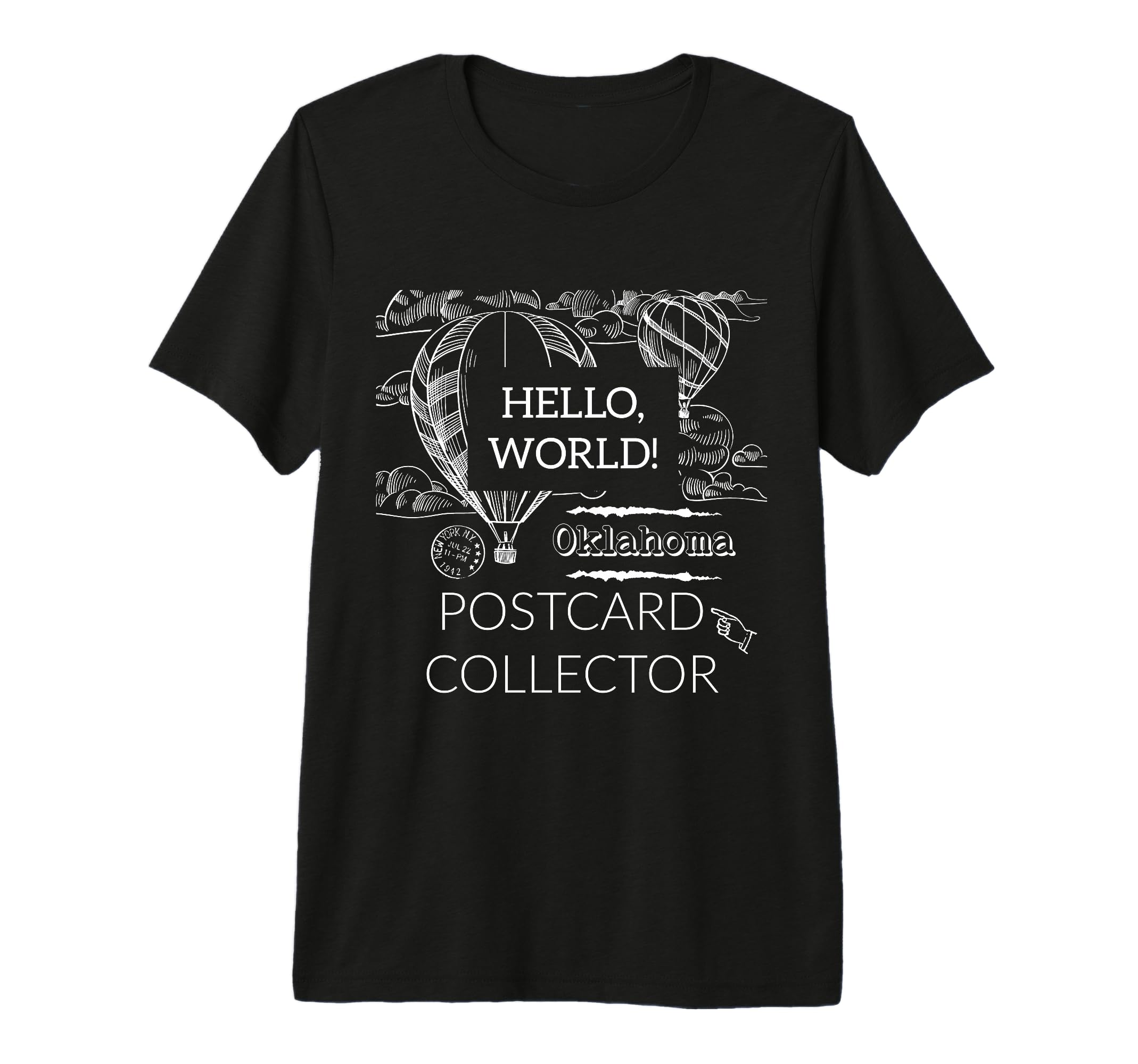Postcard Collector Deltiologist Hobby Art T-Shirt - Unique Graphic Unisex - T-Shirt, Sweatshirt, Hoodie