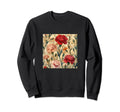 Floral Carnation Flowers Sweatshirt - Minimalist Print Men Women - T-Shirt, Sweatshirt, Hoodie