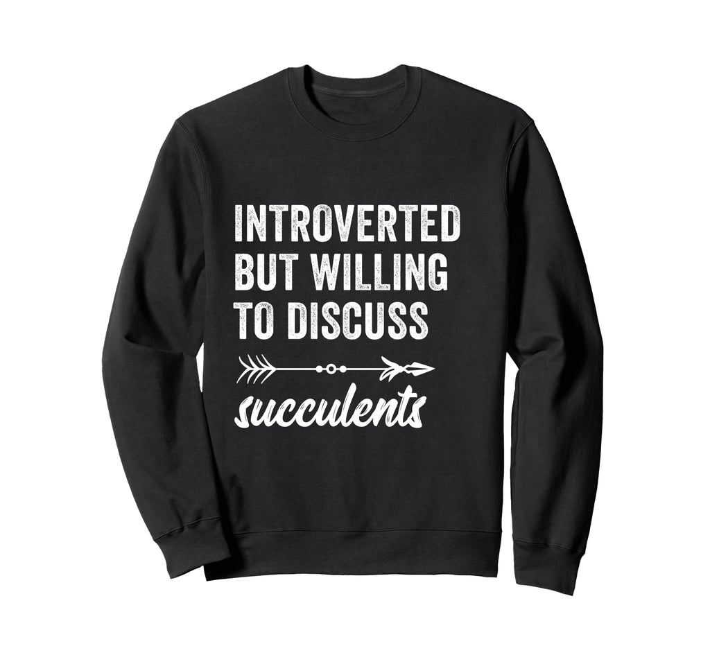 Introverted But Willing To Discuss Sweatshirt - Minimalist Print Men Women - T-Shirt, Sweatshirt, Hoodie
