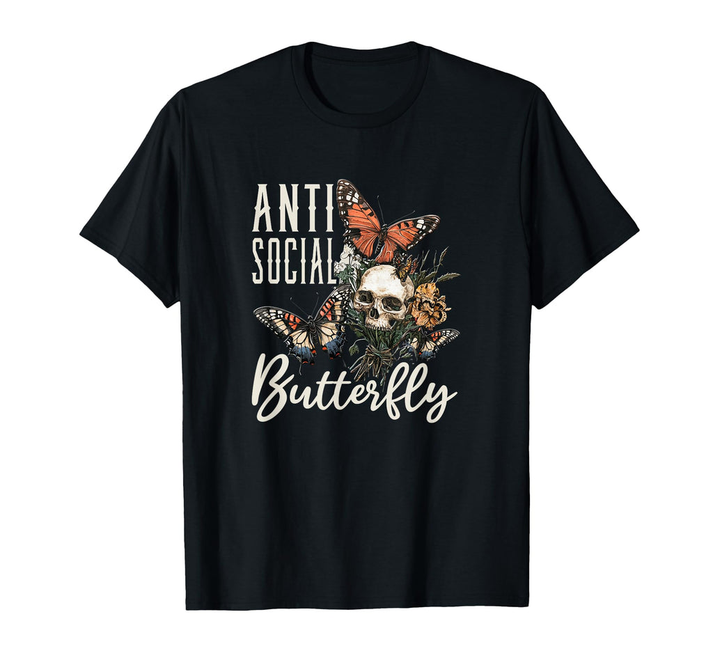 Antisocial Butterfly Gift Sweatshirt - Streetwear Style Men Women - T-Shirt, Sweatshirt, Hoodie