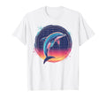 Dolphin 80S Synthwave Africa T-Shirt - Fun Novelty Design for Adults - T-Shirt, Sweatshirt, Hoodie