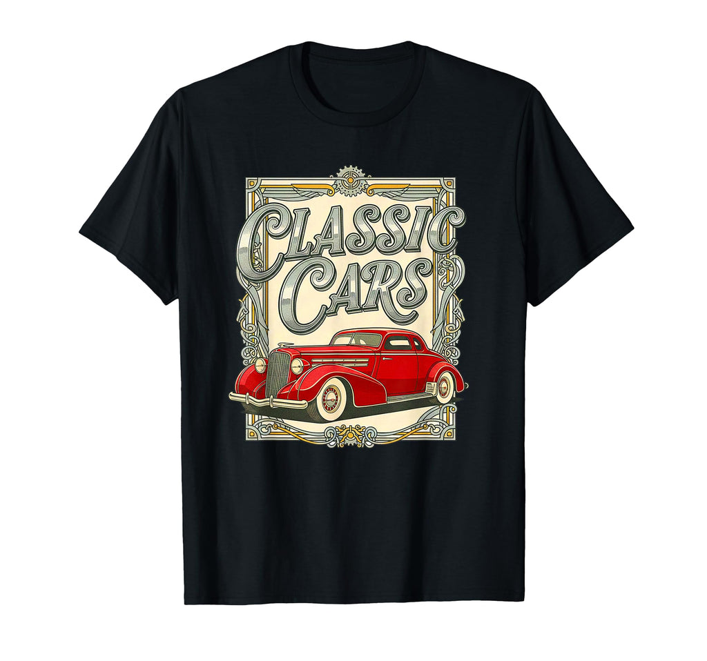 Cars Ornate Frame T-Shirt - Novelty Apparel Unisex - T-Shirt, Sweatshirt, Hoodie