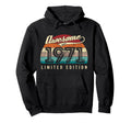 Awesome Since 1971 55Th Birthday Hoodie - Fun Novelty Design for Adults - T-Shirt, Sweatshirt, Hoodie