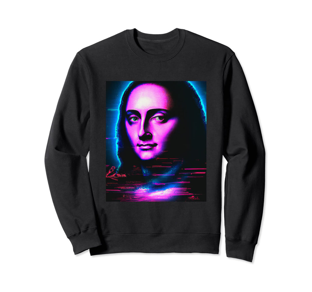 Vaporwave Aesthetic Portrait Sweatshirt - Fun Novelty Design Men Women - T-Shirt, Sweatshirt, Hoodie