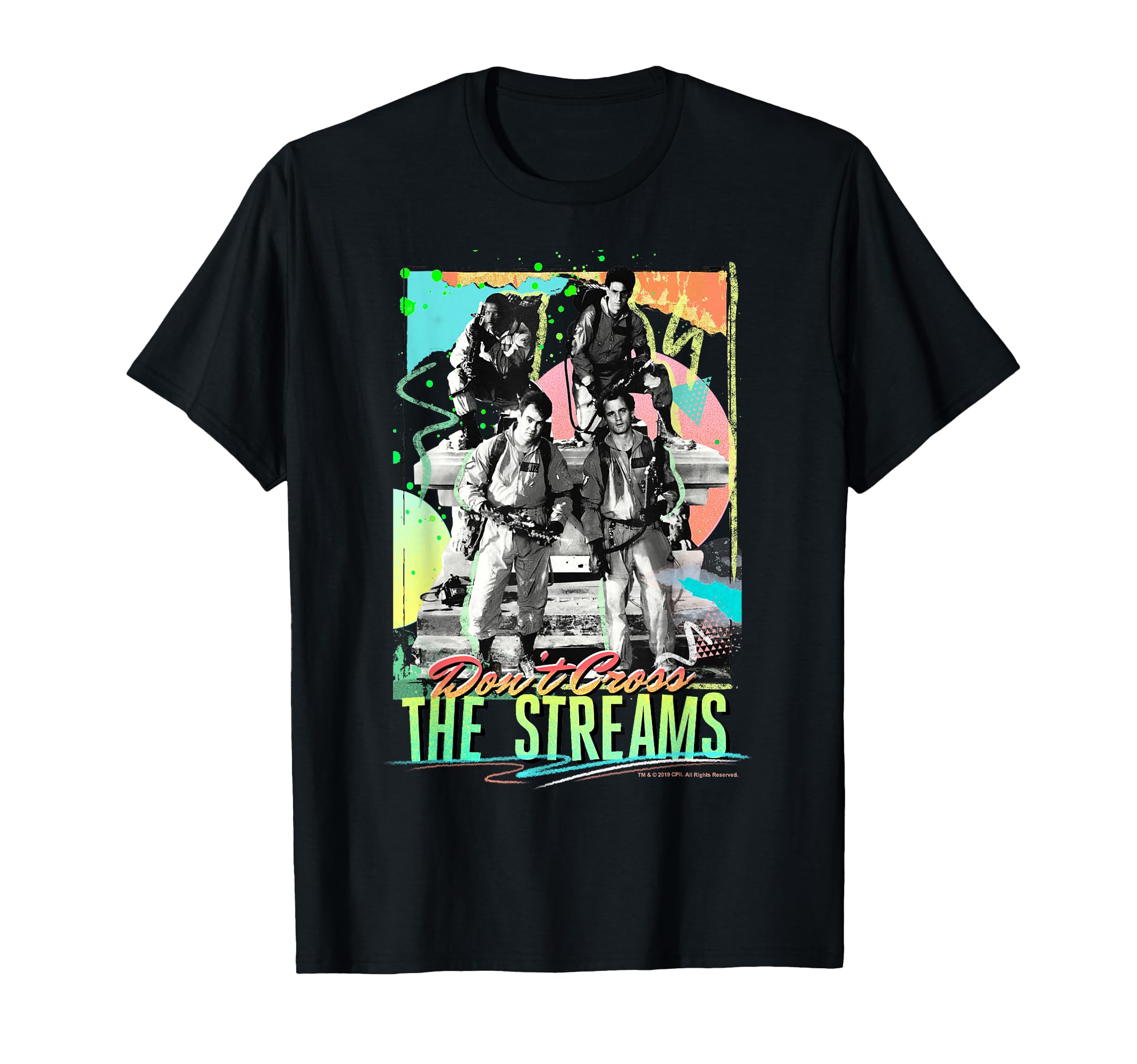 Ghostbusters Dont Cross Streams Neon T-Shirt - Trendy Graphic Men Women - T-Shirt, Sweatshirt, Hoodie