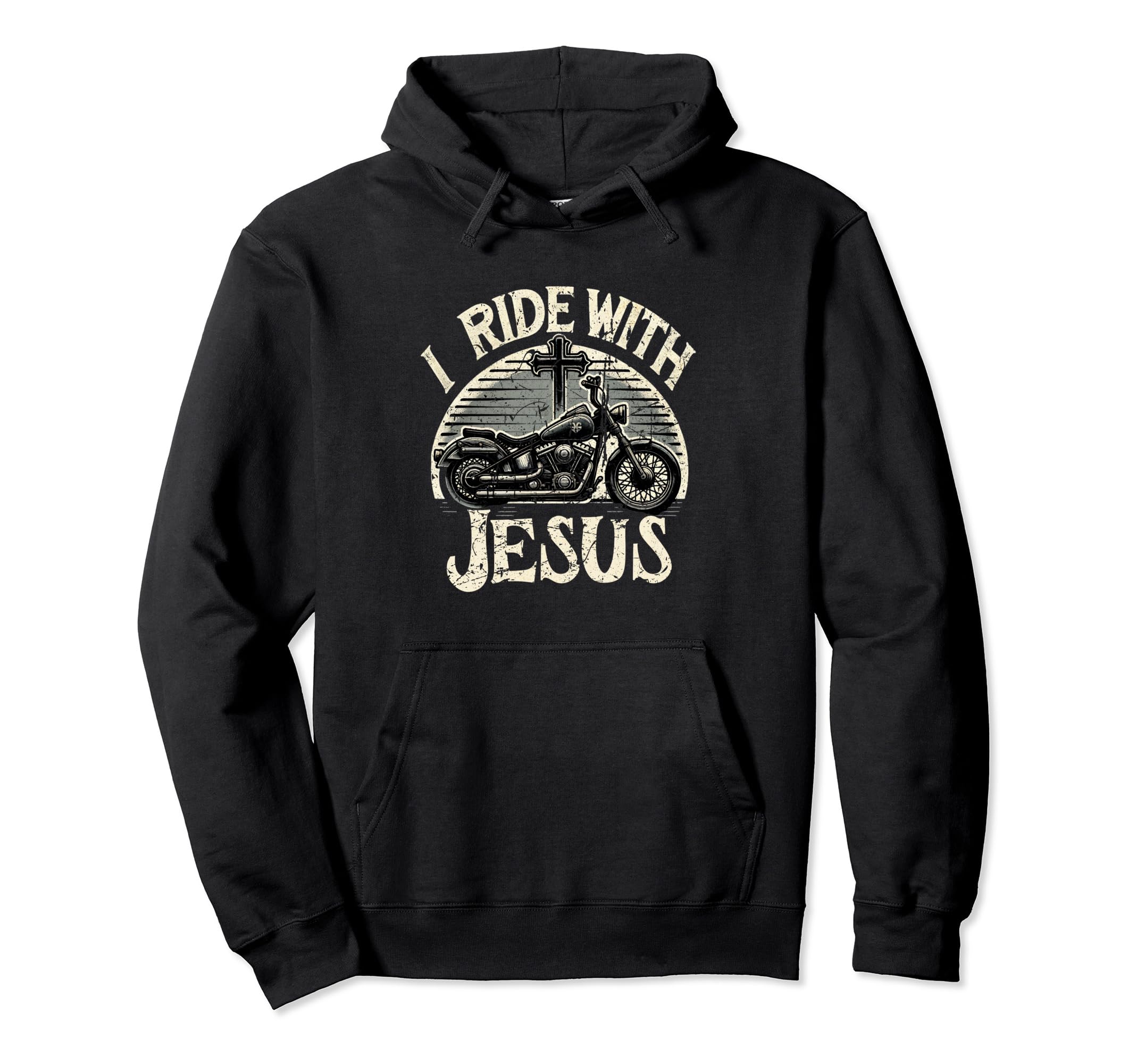 I Ride Jesus Motorcycle Christian Hoodie - Trendy Graphic Unisex - T-Shirt, Sweatshirt, Hoodie