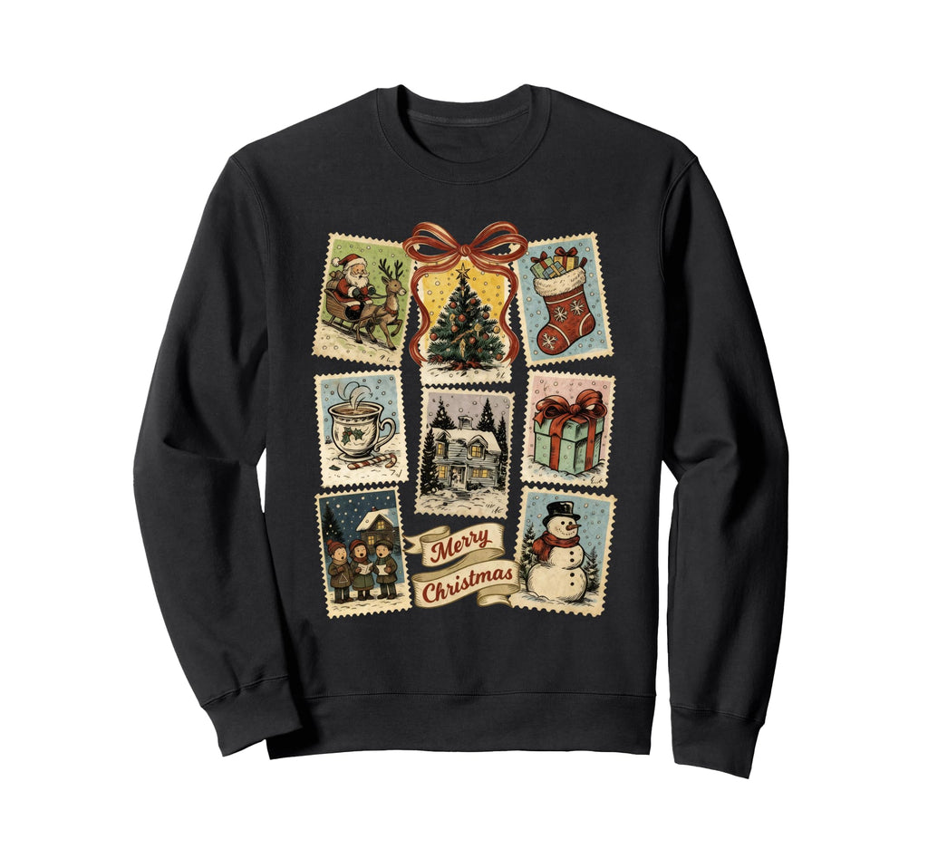 Stamp Holiday Postage Art Sweatshirt - Streetwear Style Men Women - T-Shirt, Sweatshirt, Hoodie