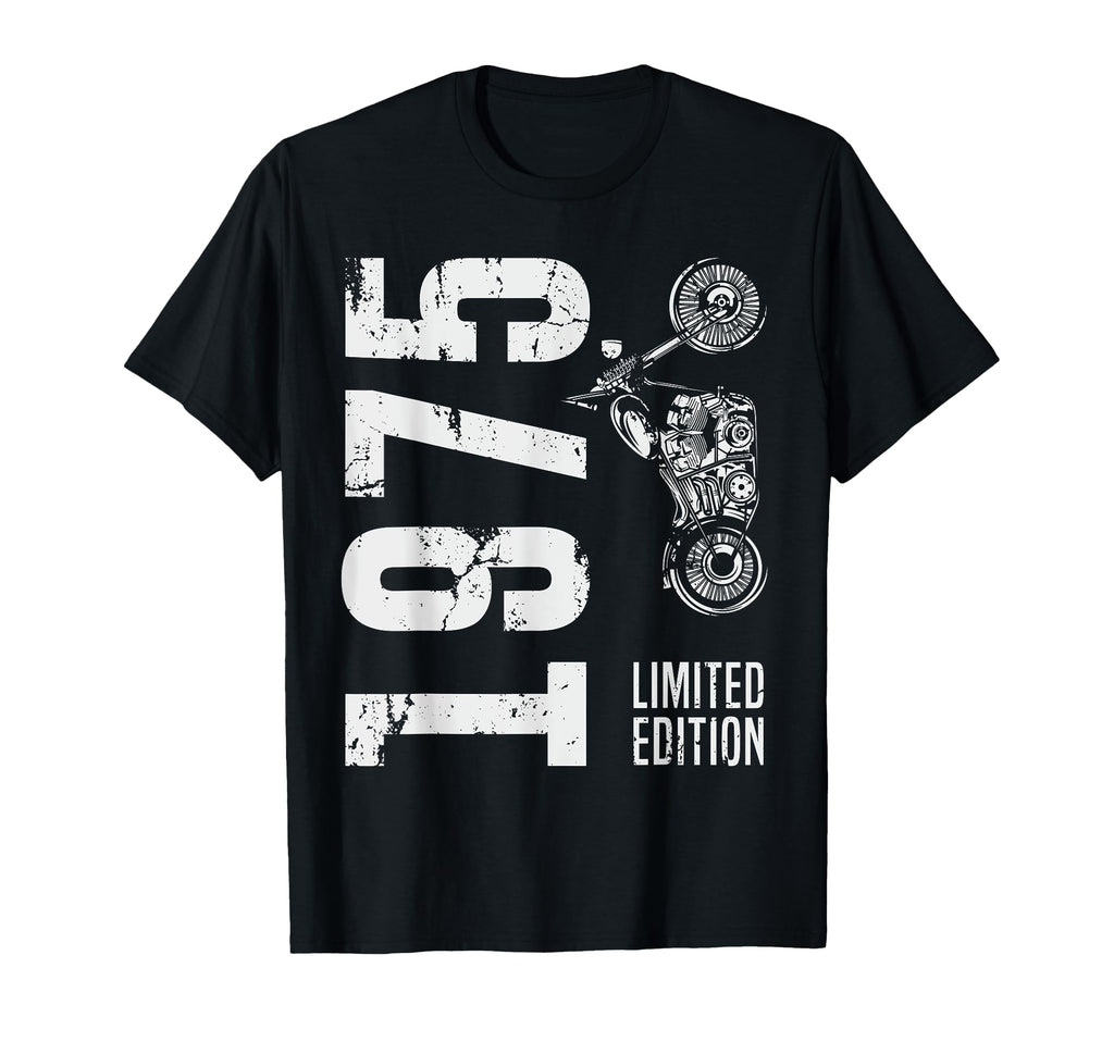 Born 1975 Motorcycle 50Th Birthday T-Shirt - Streetwear Style for Adults - T-Shirt, Sweatshirt, Hoodie