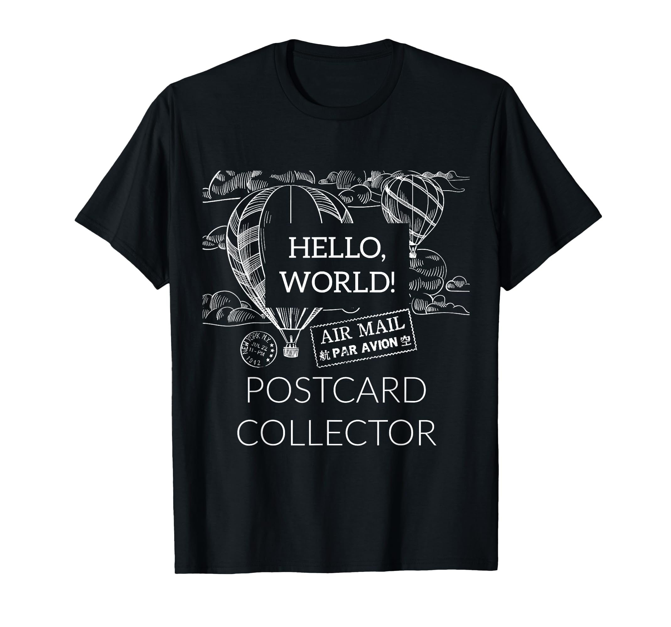 Postcard Collector Deltiologist T-Shirt - Casual Everyday Wear Men Women - T-Shirt, Sweatshirt, Hoodie