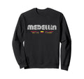 Medellin Colombia 70S 80S Type Flag Sweatshirt - Unique Graphic Unisex - T-Shirt, Sweatshirt, Hoodie