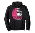 Mental Health Not All Wounds Hoodie - Casual Everyday Wear for Adults - T-Shirt, Sweatshirt, Hoodie