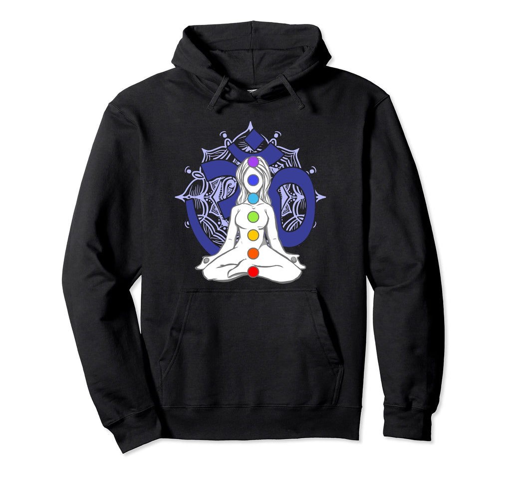 Chakra Chakras Aligned Meditation Hoodie - Trendy Graphic for Adults - T-Shirt, Sweatshirt, Hoodie