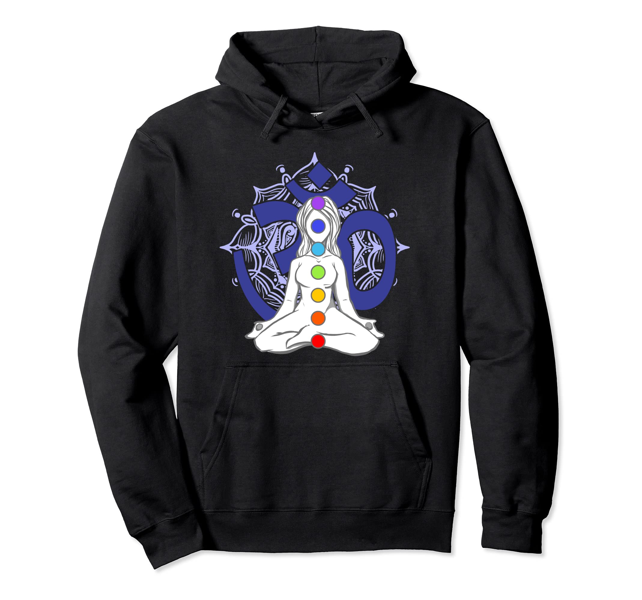 Chakra Chakras Aligned Meditation Hoodie - Trendy Graphic for Adults - T-Shirt, Sweatshirt, Hoodie