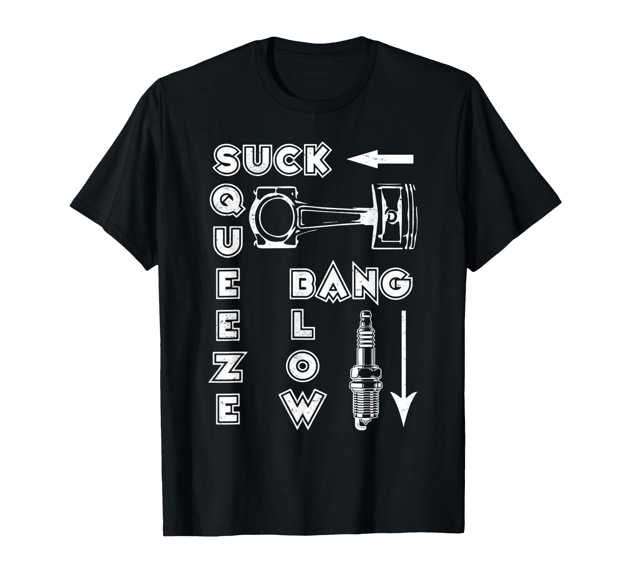 Suck Squeeze Bang Blow Car And T-Shirt - Custom Art Print Unisex - T-Shirt, Sweatshirt, Hoodie