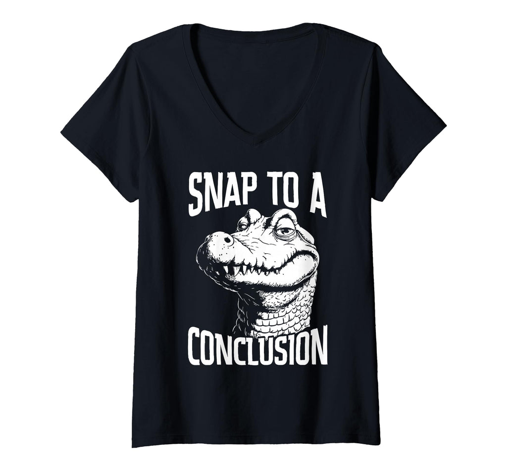 Womens Funny Crocodile Overthinkers T-Shirt - Custom Art Print Men Women - T-Shirt, Sweatshirt, Hoodie