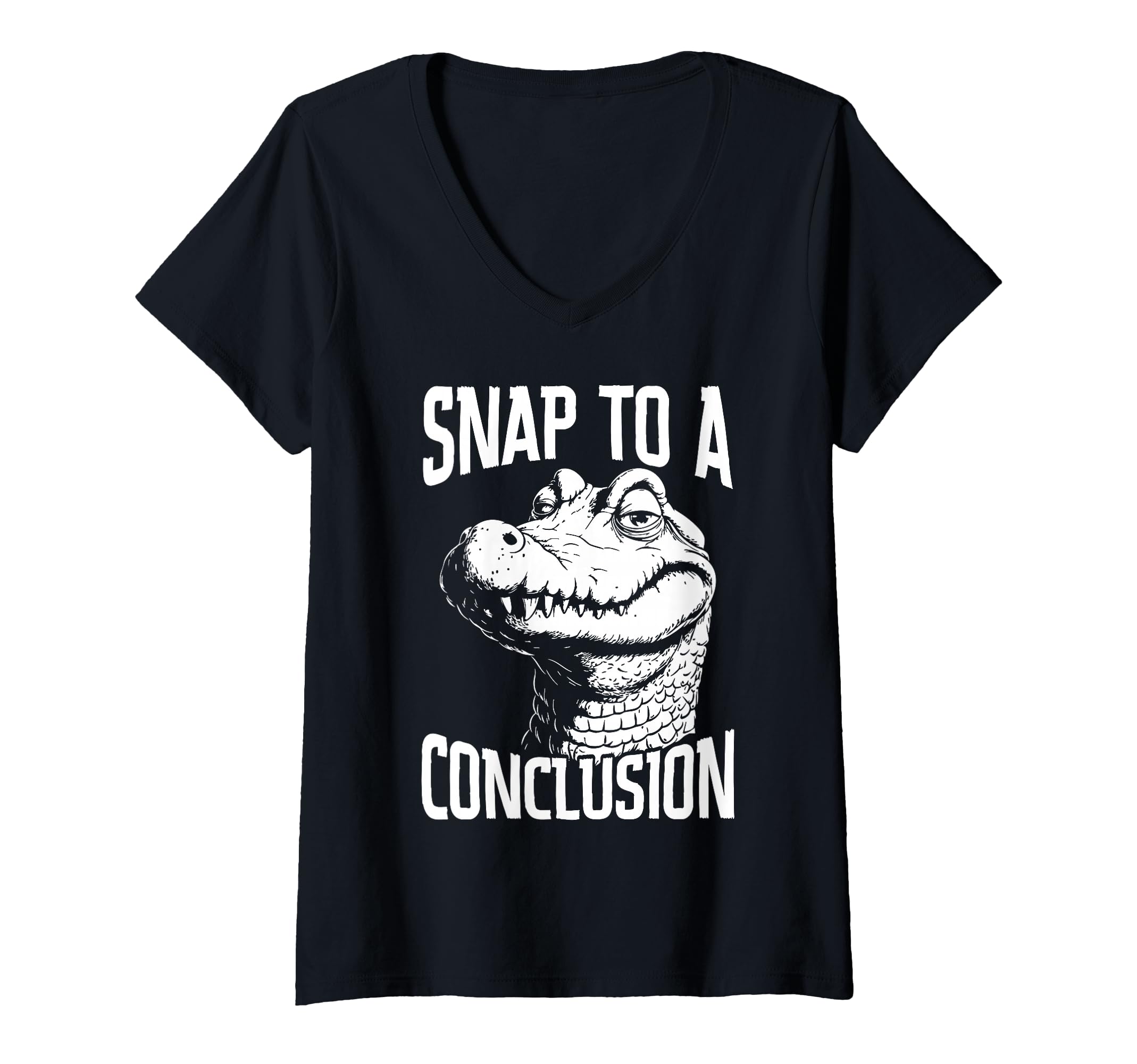Womens Funny Crocodile Overthinkers T-Shirt - Custom Art Print Men Women - T-Shirt, Sweatshirt, Hoodie