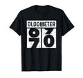 Oldometer Odometer Funny 70Th Birthday T-Shirt - Unique Graphic Unisex - T-Shirt, Sweatshirt, Hoodie