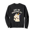 Are We Panicking Yet Funny Unicorn Sweatshirt - Graphic Print for Adults - T-Shirt, Sweatshirt, Hoodie