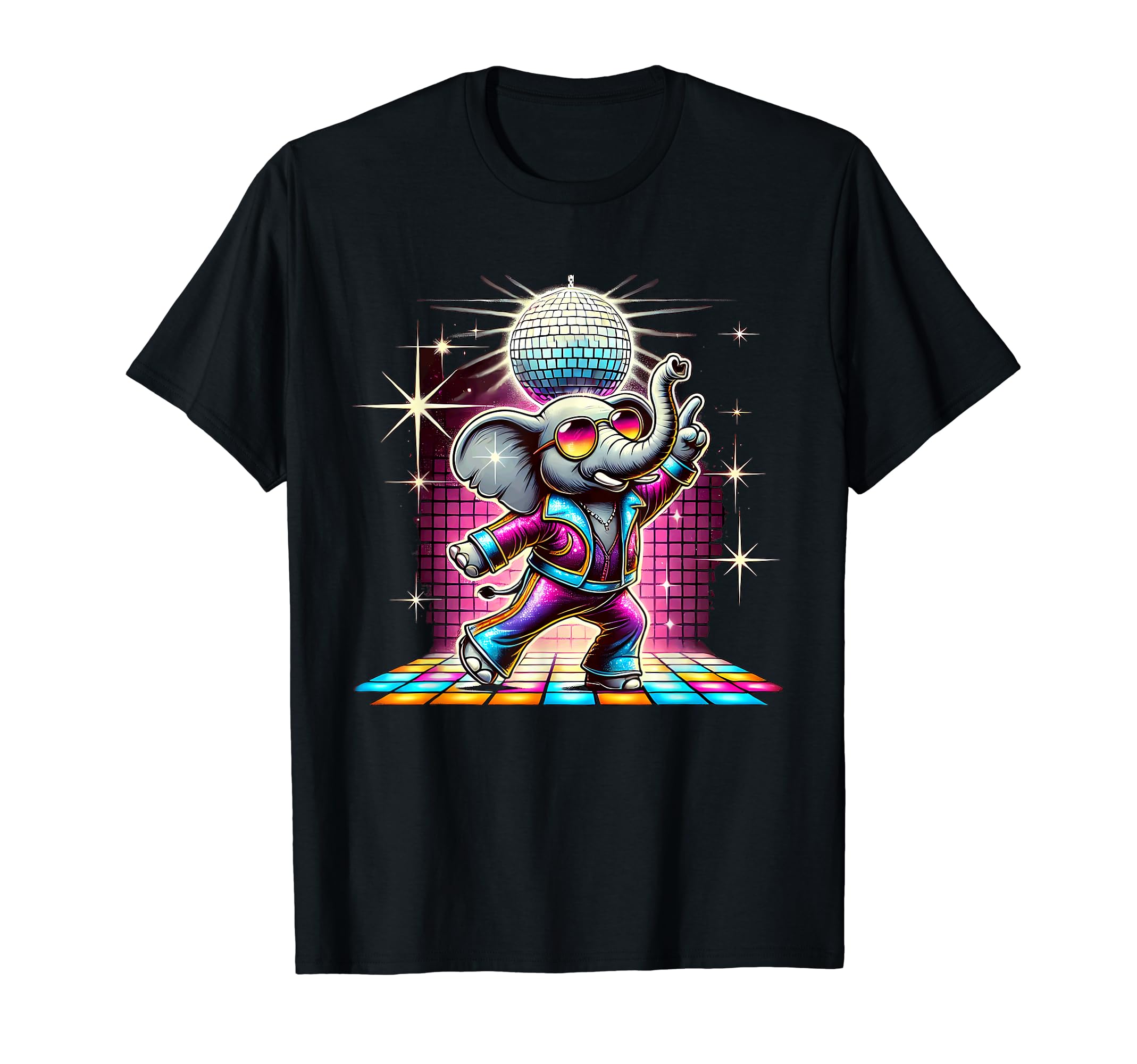 Aesthetic Elephant Disco T-Shirt - Streetwear Style Men Women - T-Shirt, Sweatshirt, Hoodie